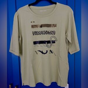 Marc Cain Olive Graphic Tee